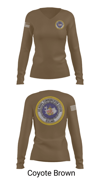 NAVCOMSTA Iceland 85823071 Women's Long Sleeve V-neck Shirt - 16