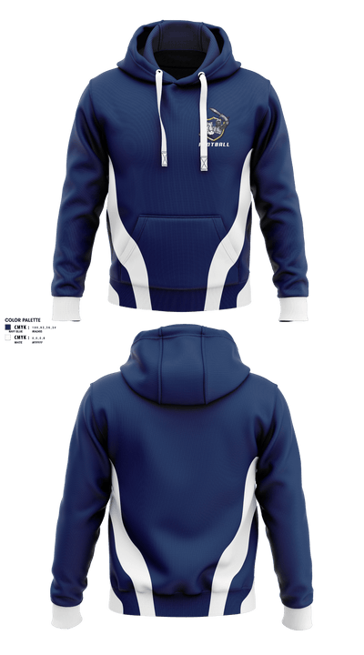 Somerset Berkley Regional High School Football 86905531 Hoodie - 1