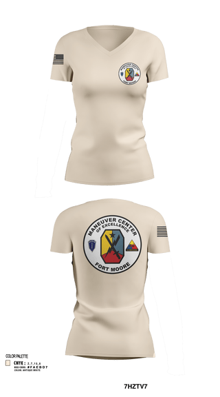 Womens Short Sleeve Vneck Shirt, Fort moore, , Teamtime, Team time, sublimation, custom sports apparel, team uniforms, spirit wear, spiritwear, sports uniforms, custom shirts, team store, custom team store, fundraiser sports, apparel fundraiser