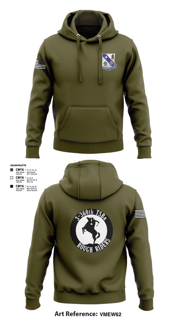 Hoodie, 3-360th TSBn, Army, Teamtime, Team time, sublimation, custom sports apparel, team uniforms, spirit wear, spiritwear, sports uniforms, custom shirts, team store, custom team store, fundraiser sports, apparel fundraiser