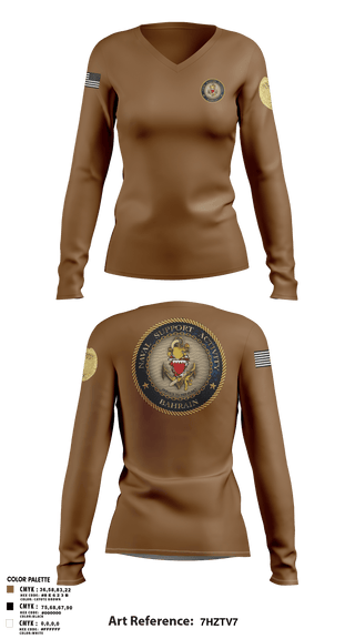 Womens Long Sleeve Vneck Shirt, CMAA, Navy, Teamtime, Team time, sublimation, custom sports apparel, team uniforms, spirit wear, spiritwear, sports uniforms, custom shirts, team store, custom team store, fundraiser sports, apparel fundraiser