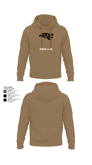 Hoodie, 578th A Co, National Guard, Teamtime, Team time, sublimation, custom sports apparel, team uniforms, spirit wear, spiritwear, sports uniforms, custom shirts, team store, custom team store, fundraiser sports, apparel fundraiser