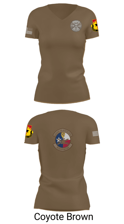 B Co 615th ASB - Tangos 38236769 Women's Short Sleeve V-neck Shirt - 8