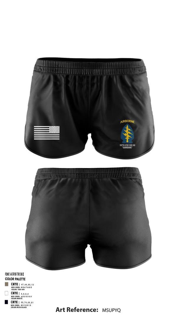 Ranger Panties, 197th STSC (SO)(A), National Guard, Teamtime, Team time, sublimation, custom sports apparel, team uniforms, spirit wear, spiritwear, sports uniforms, custom shirts, team store, custom team store, fundraiser sports, apparel fundraiser