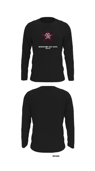 Long Sleeve Performance Shirt, Madison County High School Cheer, Cheer, Teamtime, Team time, sublimation, custom sports apparel, team uniforms, spirit wear, spiritwear, sports uniforms, custom shirts, team store, custom team store, fundraiser sports, apparel fundraiser