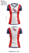 Bridgewater-Raynham Regional High School Volleyball 53115621 Women's Short Sleeve V-neck Shirt - 43
