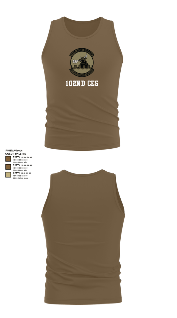 Tank Top, 102nd CES, Air Force, Teamtime, Team time, sublimation, custom sports apparel, team uniforms, spirit wear, spiritwear, sports uniforms, custom shirts, team store, custom team store, fundraiser sports, apparel fundraiser