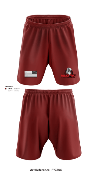 Athletic Shorts With Pockets, Voice of The People USA Radio Network, , Teamtime, Team time, sublimation, custom sports apparel, team uniforms, spirit wear, spiritwear, sports uniforms, custom shirts, team store, custom team store, fundraiser sports, apparel fundraiser