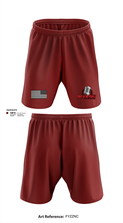 Athletic Shorts With Pockets, Voice of The People USA Radio Network, , Teamtime, Team time, sublimation, custom sports apparel, team uniforms, spirit wear, spiritwear, sports uniforms, custom shirts, team store, custom team store, fundraiser sports, apparel fundraiser