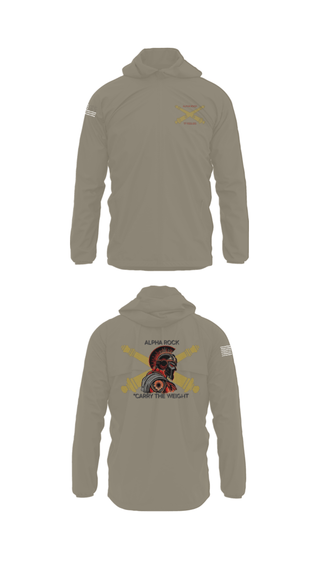 Windbreaker, ALPHA ROCK, Army, Teamtime, Team time, sublimation, custom sports apparel, team uniforms, spirit wear, spiritwear, sports uniforms, custom shirts, team store, custom team store, fundraiser sports, apparel fundraiser