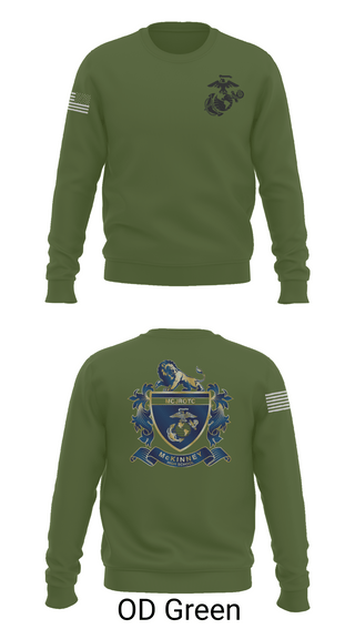 Crew Neck Sweatshirt, MHS MCJROTC, Marines, Teamtime, Team time, sublimation, custom sports apparel, team uniforms, spirit wear, spiritwear, sports uniforms, custom shirts, team store, custom team store, fundraiser sports, apparel fundraiser