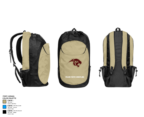 Gear Bag, Pelion Youth Wrestling, Wrestling, Teamtime, Team time, sublimation, custom sports apparel, team uniforms, spirit wear, spiritwear, sports uniforms, custom shirts, team store, custom team store, fundraiser sports, apparel fundraiser