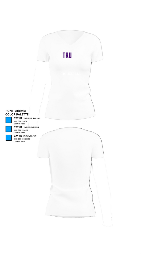 Womens Short Sleeve Vneck Shirt, Tru Axle LLC, , Teamtime, Team time, sublimation, custom sports apparel, team uniforms, spirit wear, spiritwear, sports uniforms, custom shirts, team store, custom team store, fundraiser sports, apparel fundraiser