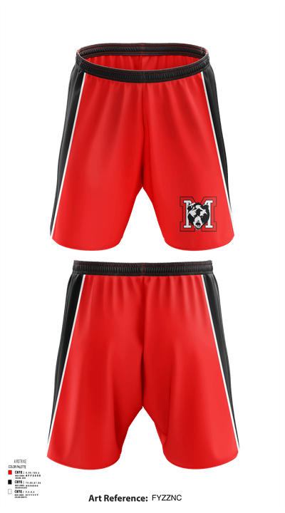 Moscow High School Cheer 68930214 Athletic Shorts With Pockets - 114