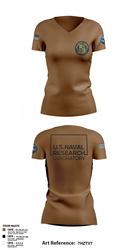 Women's Short Sleeve Vneck Shirt, Naval Research Laboratory, Navy, Teamtime, Team time, sublimation, custom sports apparel, team uniforms, spirit wear, spiritwear, sports uniforms, custom shirts, team store, custom team store, fundraiser sports, apparel fundraiser