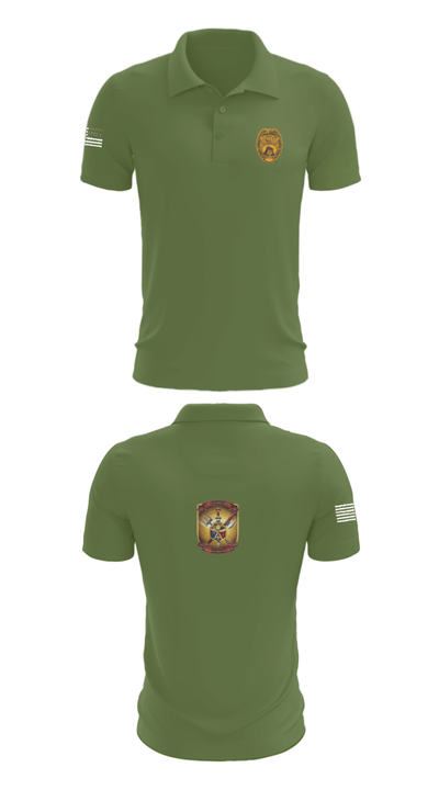 4th Law Enforcement Battalion Bravo Company 77737735 Short Sleeve Performance Polo - 47