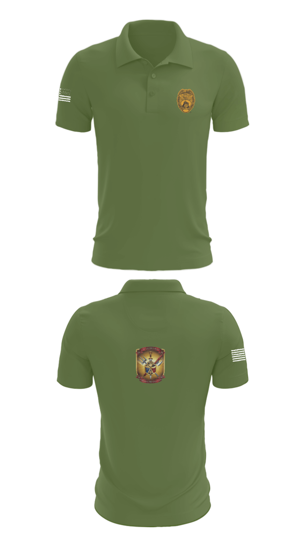 Short Sleeve Performance Polo, 4th Law Enforcement Battalion Bravo Company, Marines, Teamtime, Team time, sublimation, custom sports apparel, team uniforms, spirit wear, spiritwear, sports uniforms, custom shirts, team store, custom team store, fundraiser sports, apparel fundraiser