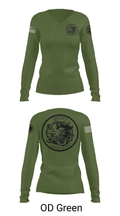 USS MAKIN ISLAND 57574160 Women's Long Sleeve V-neck Shirt - 54