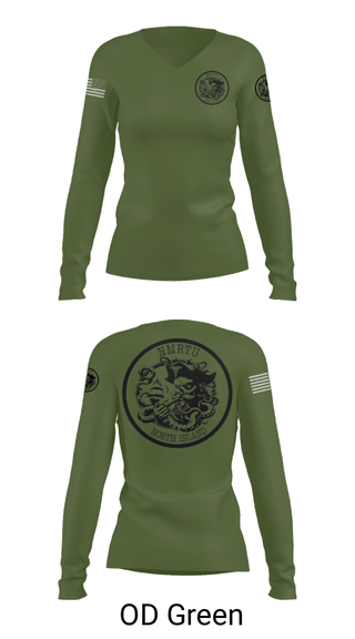 Women's Long Sleeve Vneck Shirt, USS MAKIN ISLAND, Navy, Teamtime, Team time, sublimation, custom sports apparel, team uniforms, spirit wear, spiritwear, sports uniforms, custom shirts, team store, custom team store, fundraiser sports, apparel fundraiser