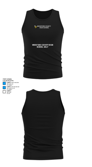 Tank Top, Woodford County High School Golf, Golf, Teamtime, Team time, sublimation, custom sports apparel, team uniforms, spirit wear, spiritwear, sports uniforms, custom shirts, team store, custom team store, fundraiser sports, apparel fundraiser