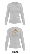 MC CUSTOM FRAMING LLC 87834909 Women's Long Sleeve V-neck Shirt - 16