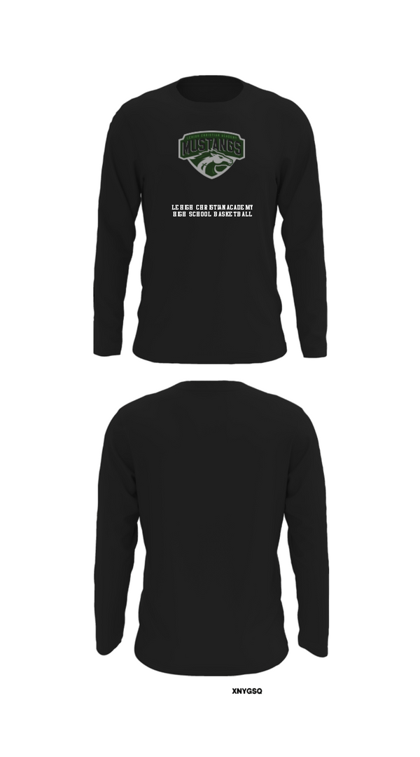 Long Sleeve Performance Shirt, Lehigh Christian Academy High School Basketball, Men's Basketball, Teamtime, Team time, sublimation, custom sports apparel, team uniforms, spirit wear, spiritwear, sports uniforms, custom shirts, team store, custom team store, fundraiser sports, apparel fundraiser