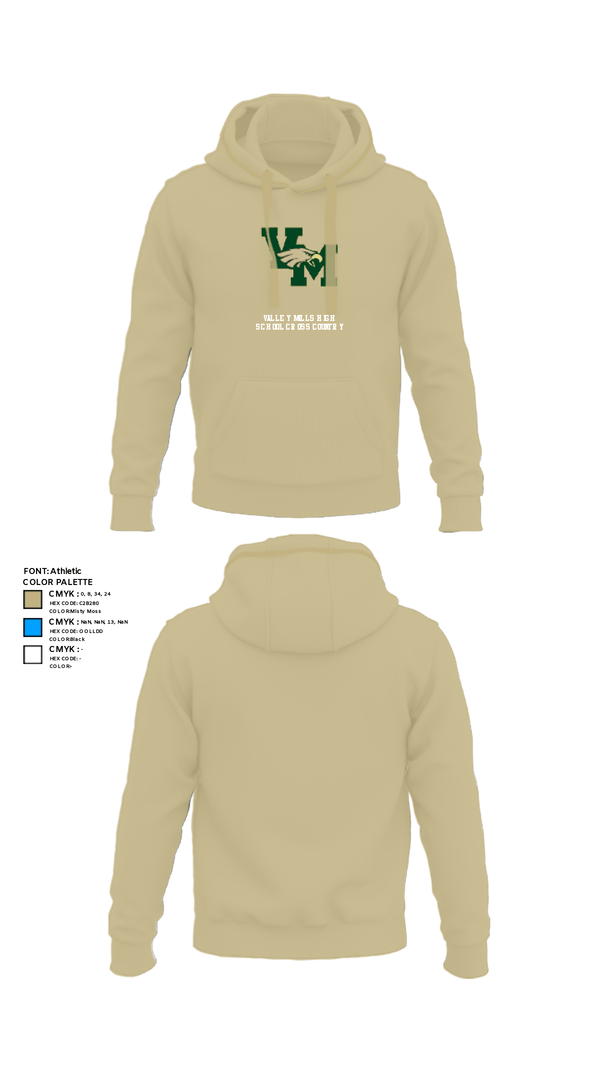 Hoodie, Valley Mills High School Cross Country, Cross Country, Teamtime, Team time, sublimation, custom sports apparel, team uniforms, spirit wear, spiritwear, sports uniforms, custom shirts, team store, custom team store, fundraiser sports, apparel fundraiser