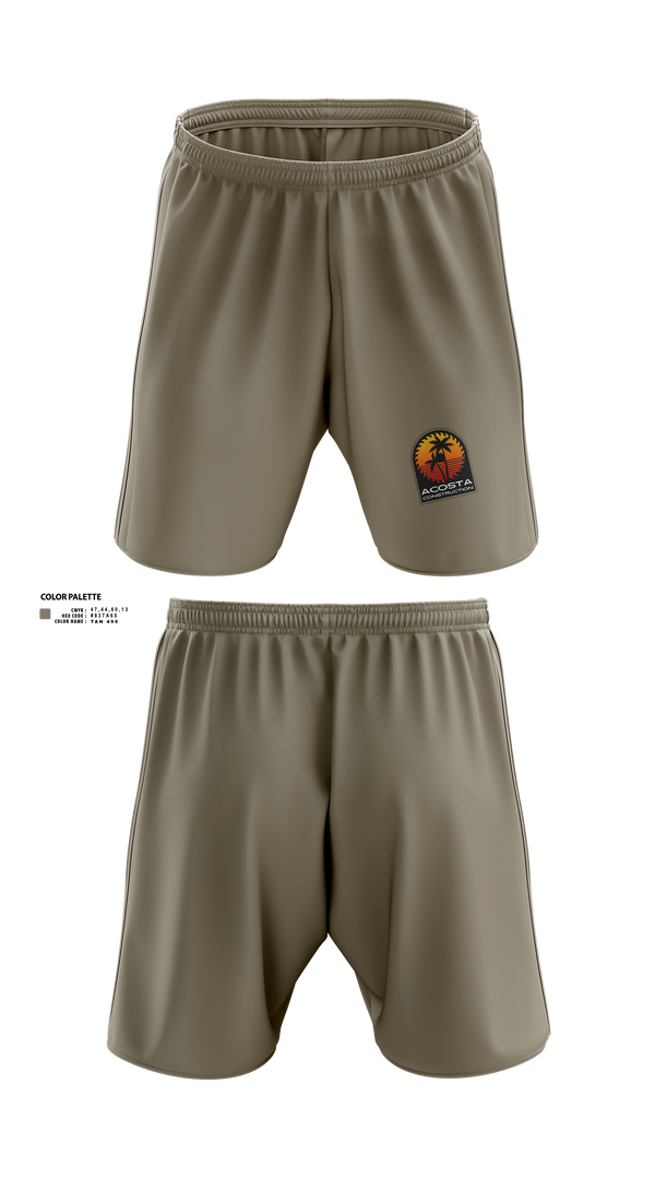 Athletic Shorts With Pockets, Acosta Construction Services, , Teamtime, Team time, sublimation, custom sports apparel, team uniforms, spirit wear, spiritwear, sports uniforms, custom shirts, team store, custom team store, fundraiser sports, apparel fundraiser