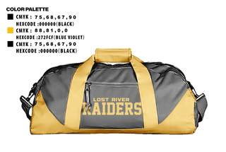 Duffle Bag, Lost River Raiders, Baseball, Teamtime, Team time, sublimation, custom sports apparel, team uniforms, spirit wear, spiritwear, sports uniforms, custom shirts, team store, custom team store, fundraiser sports, apparel fundraiser