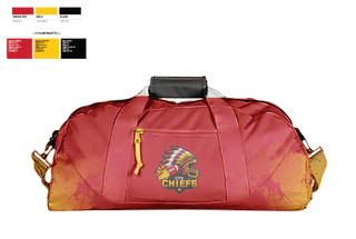 Duffle Bag, CTX Chiefs, Football, Teamtime, Team time, sublimation, custom sports apparel, team uniforms, spirit wear, spiritwear, sports uniforms, custom shirts, team store, custom team store, fundraiser sports, apparel fundraiser