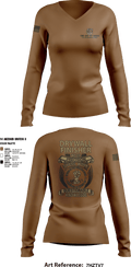 The Go To Guys 45873560 Women's Long Sleeve V-neck Shirt - 2