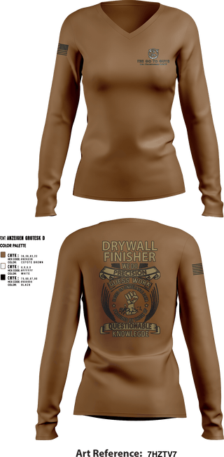 Womens Long Sleeve Vneck Shirt, The Go To Guys, , Teamtime, Team time, sublimation, custom sports apparel, team uniforms, spirit wear, spiritwear, sports uniforms, custom shirts, team store, custom team store, fundraiser sports, apparel fundraiser