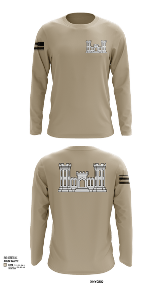 Long Sleeve Performance Shirt, 250TH ENGINEERING COMPANY, National Guard, Teamtime, Team time, sublimation, custom sports apparel, team uniforms, spirit wear, spiritwear, sports uniforms, custom shirts, team store, custom team store, fundraiser sports, apparel fundraiser