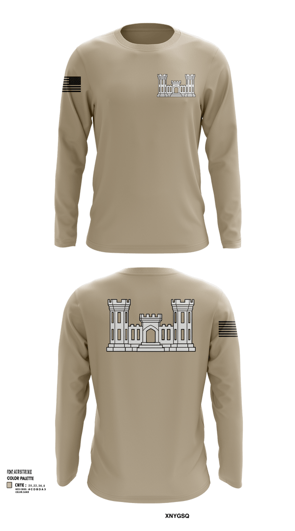 Long Sleeve Performance Shirt, 250TH ENGINEERING COMPANY, National Guard, Teamtime, Team time, sublimation, custom sports apparel, team uniforms, spirit wear, spiritwear, sports uniforms, custom shirts, team store, custom team store, fundraiser sports, apparel fundraiser