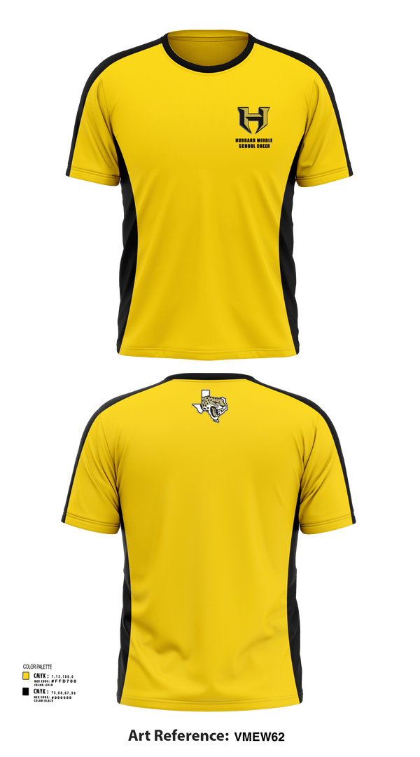 Short Sleeve Performance Shirt, Hubbard Middle School Cheer, Cheer, Teamtime, Team time, sublimation, custom sports apparel, team uniforms, spirit wear, spiritwear, sports uniforms, custom shirts, team store, custom team store, fundraiser sports, apparel fundraiser