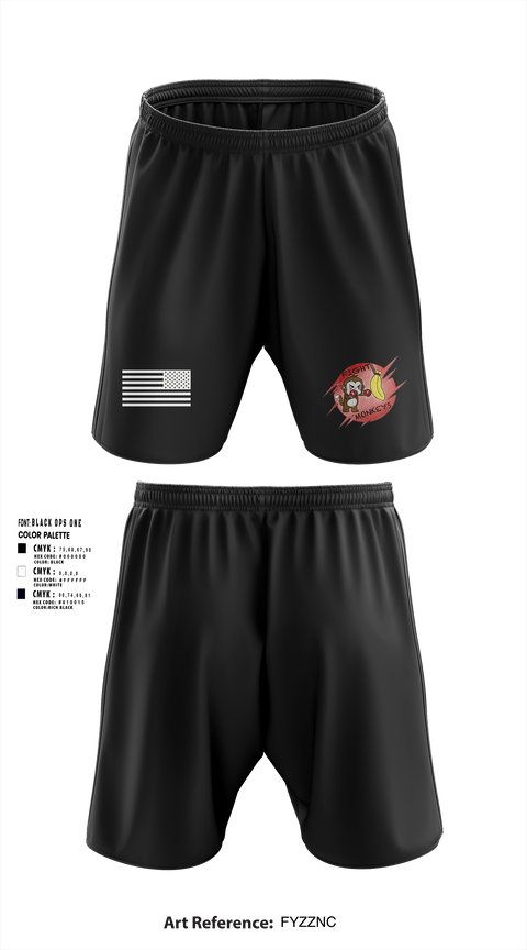 Athletic Shorts With Pockets, Fight Monkeys, , Teamtime, Team time, sublimation, custom sports apparel, team uniforms, spirit wear, spiritwear, sports uniforms, custom shirts, team store, custom team store, fundraiser sports, apparel fundraiser