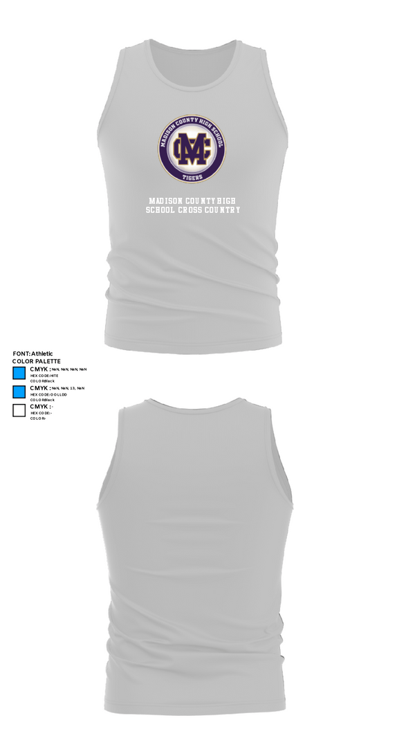 Tank Top, Madison County High School Cross Country, Cross Country, Teamtime, Team time, sublimation, custom sports apparel, team uniforms, spirit wear, spiritwear, sports uniforms, custom shirts, team store, custom team store, fundraiser sports, apparel fundraiser