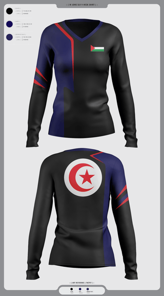 Womens Long Sleeve Vneck Shirt, Nate higgers, Wrestling, Teamtime, Team time, sublimation, custom sports apparel, team uniforms, spirit wear, spiritwear, sports uniforms, custom shirts, team store, custom team store, fundraiser sports, apparel fundraiser
