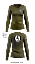 3-360th TSBn 65100272 Women's Long Sleeve V-neck Shirt - 3