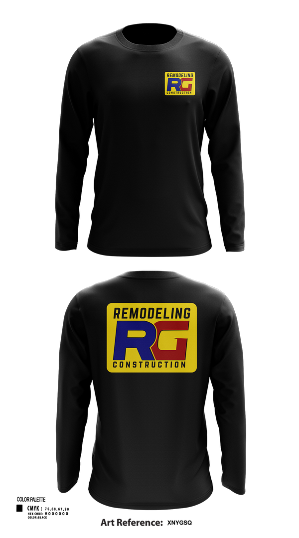 Long Sleeve Performance Shirt, Rg remodeling, , Teamtime, Team time, sublimation, custom sports apparel, team uniforms, spirit wear, spiritwear, sports uniforms, custom shirts, team store, custom team store, fundraiser sports, apparel fundraiser
