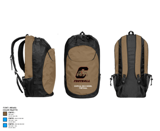 Gear Bag, Central High School Football, Football, Teamtime, Team time, sublimation, custom sports apparel, team uniforms, spirit wear, spiritwear, sports uniforms, custom shirts, team store, custom team store, fundraiser sports, apparel fundraiser