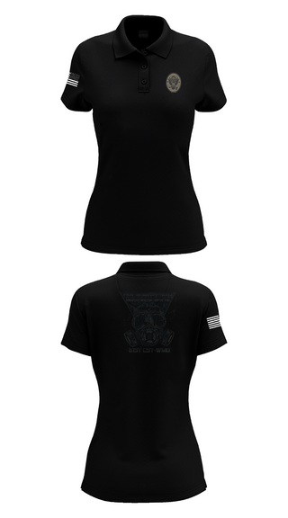Womens Short Sleeve Performance Polo, 61st CST, Army, Teamtime, Team time, sublimation, custom sports apparel, team uniforms, spirit wear, spiritwear, sports uniforms, custom shirts, team store, custom team store, fundraiser sports, apparel fundraiser