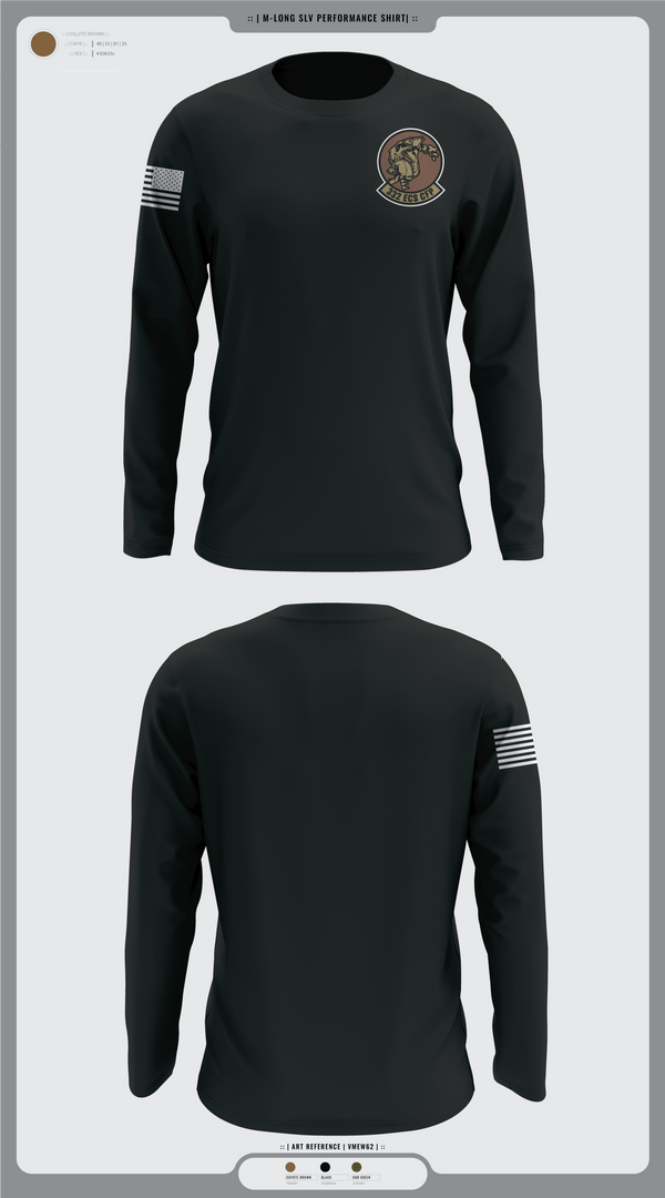 Long Sleeve Performance Shirt, 332 ECS SCOS, Air Force, Teamtime, Team time, sublimation, custom sports apparel, team uniforms, spirit wear, spiritwear, sports uniforms, custom shirts, team store, custom team store, fundraiser sports, apparel fundraiser