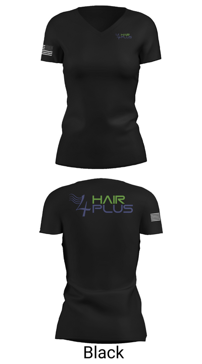 4Hair Plus 30643796 Women's Short Sleeve V-neck Shirt - 38