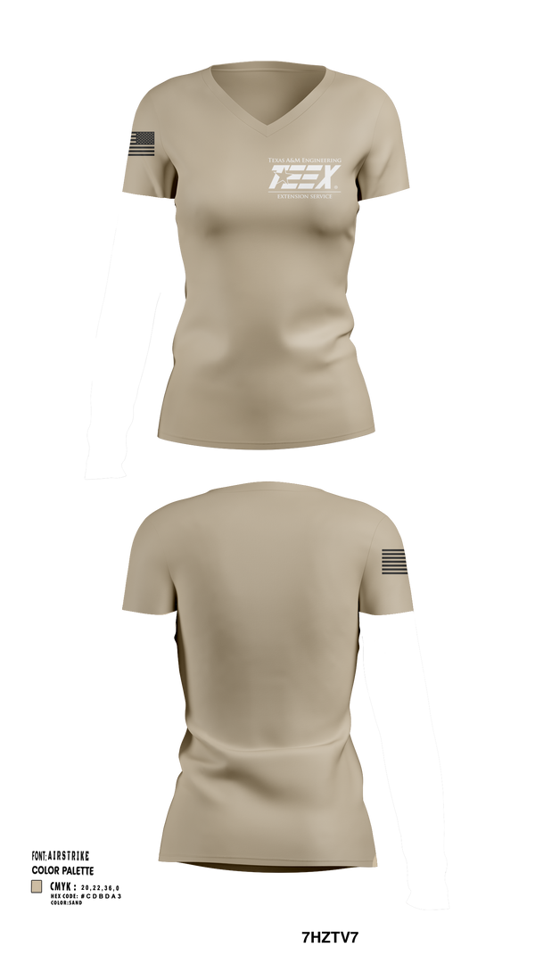 Womens Short Sleeve Vneck Shirt, TEEX Rescue, Fire Department, Teamtime, Team time, sublimation, custom sports apparel, team uniforms, spirit wear, spiritwear, sports uniforms, custom shirts, team store, custom team store, fundraiser sports, apparel fundraiser