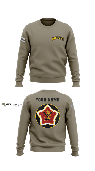 Crew Neck Sweatshirt, Recon, Army, Teamtime, Team time, sublimation, custom sports apparel, team uniforms, spirit wear, spiritwear, sports uniforms, custom shirts, team store, custom team store, fundraiser sports, apparel fundraiser