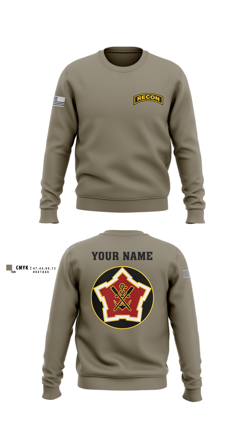Crew Neck Sweatshirt, Recon, Army, Teamtime, Team time, sublimation, custom sports apparel, team uniforms, spirit wear, spiritwear, sports uniforms, custom shirts, team store, custom team store, fundraiser sports, apparel fundraiser