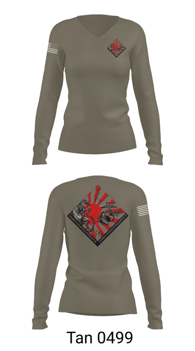 CLC 36 SUPPLY 30300960 Women's Long Sleeve V-neck Shirt -1 77