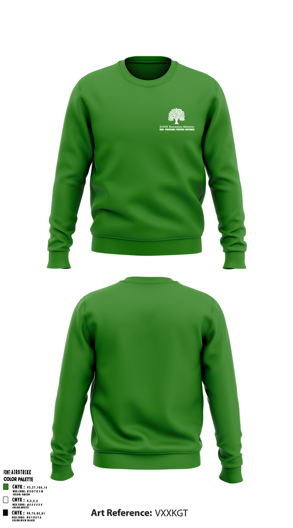 Crew Neck Sweatshirt, Hope Restoration Ministries, , Teamtime, Team time, sublimation, custom sports apparel, team uniforms, spirit wear, spiritwear, sports uniforms, custom shirts, team store, custom team store, fundraiser sports, apparel fundraiser