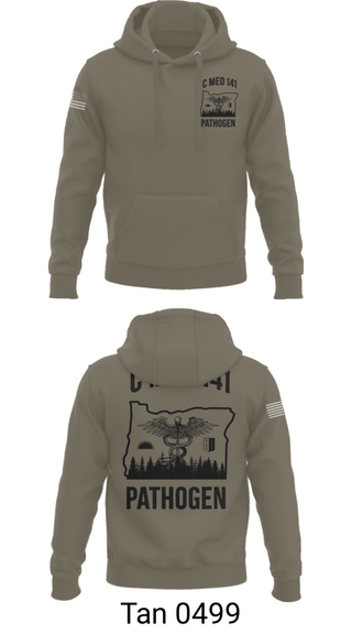 Hoodie, C MED 141, National Guard, Teamtime, Team time, sublimation, custom sports apparel, team uniforms, spirit wear, spiritwear, sports uniforms, custom shirts, team store, custom team store, fundraiser sports, apparel fundraiser